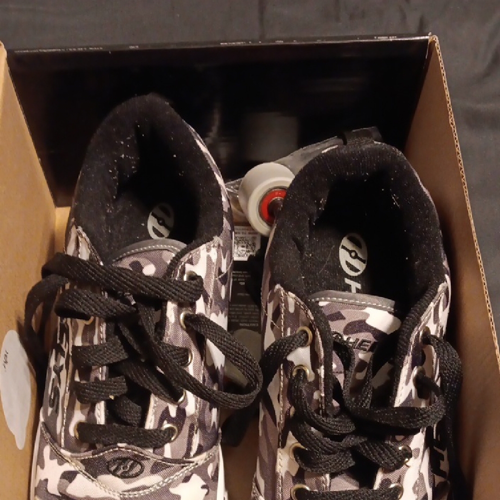 Heelys Black and White Camouflage Kids Sneakers